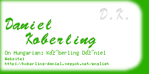 daniel koberling business card